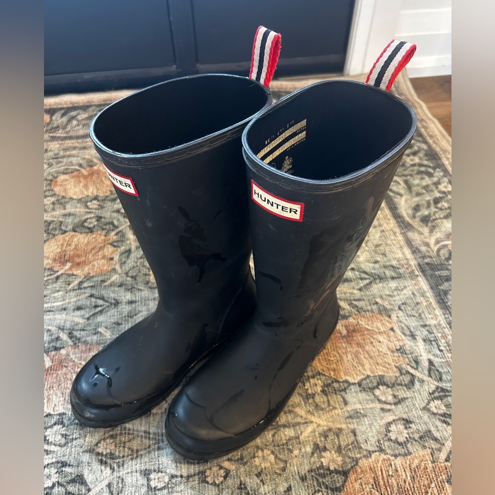 Hunter Black Winter Rain Boots